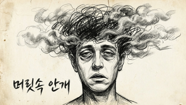 성신여대 불면증 치료의 핵심인 뇌의 편도체 안정화와 전두엽 조절 능력 회복 모식도