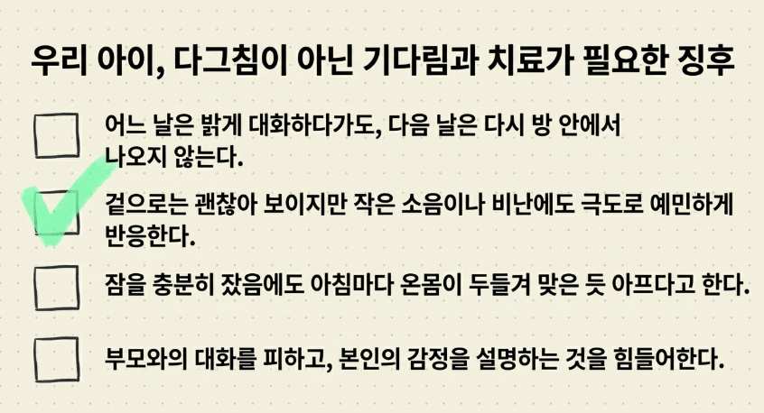 뇌 신경계의 안정과 정서적 에너지를 채워주는 CST 및 맞춤 한약 치료의 단계별 경과