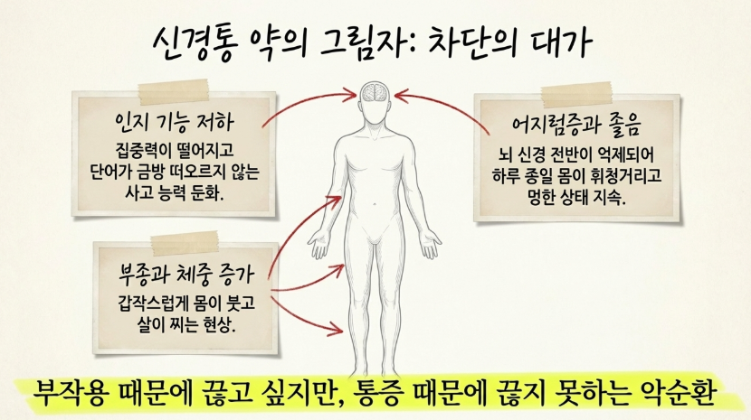 성신여대역 한의원에서 설명하는 신경통 약물이 뇌의 신경전달물질에 작용하여 통증 신호를 억제하는 원리