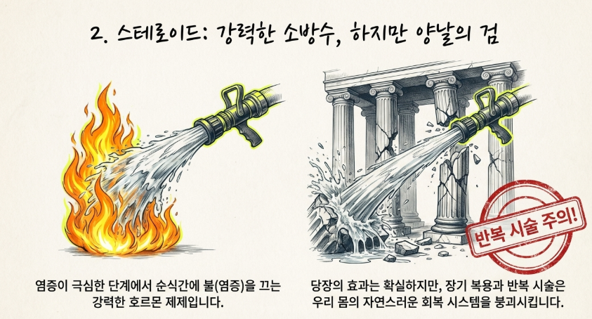 종암동 한의원 환자들이 겪는 신경 염증과 스테로이드가 신체 호르몬 체계에 미치는 영향