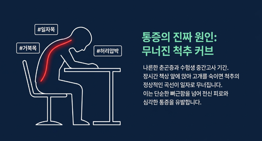 길음역 목통증 한의원에서 알려주는 거북목 교정을 위한 맥켄지 신전 운동 자세의 원리