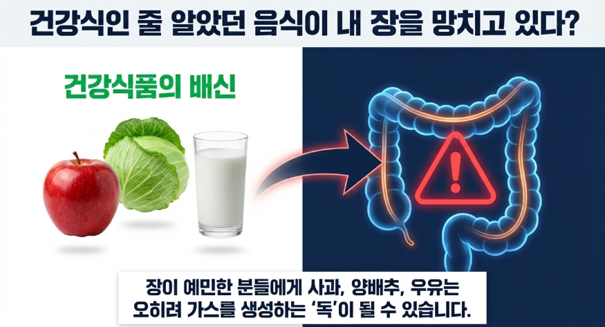 과민성대장증후군 식단에서 가장효과적인 저포드맵 식단의 원리 설명 도표