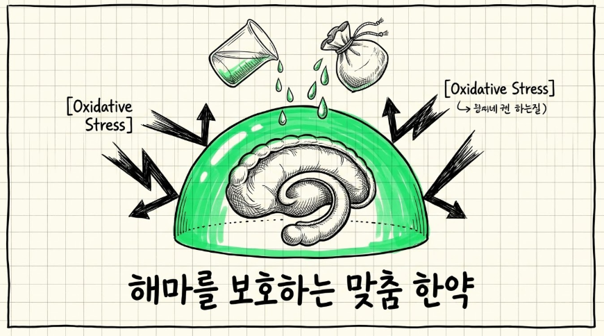 벤조디아제핀 부작용으로 손상된 해마를 보호하는 한약의 기전